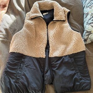 Cozy Sherpa Lou & Grey Fleece Vest